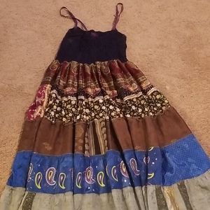 5/$50 Mandee 💯% silk maxi dress